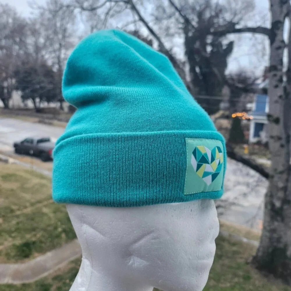 The North Face Boys Hat Winter Beannie Turquoise Blue Size M/M Junior New